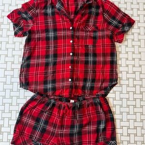 Victoria’s Secret Red Plaid Women’s Pajama Set